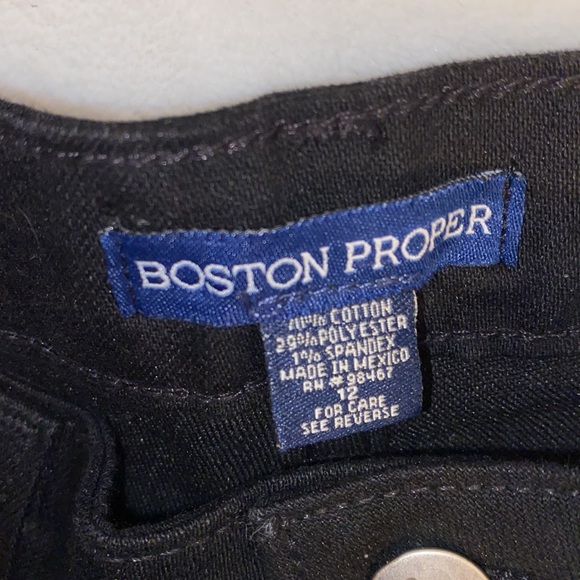 Boston Proper Black High Rise Jeans size 12 - Picture 6 of 12